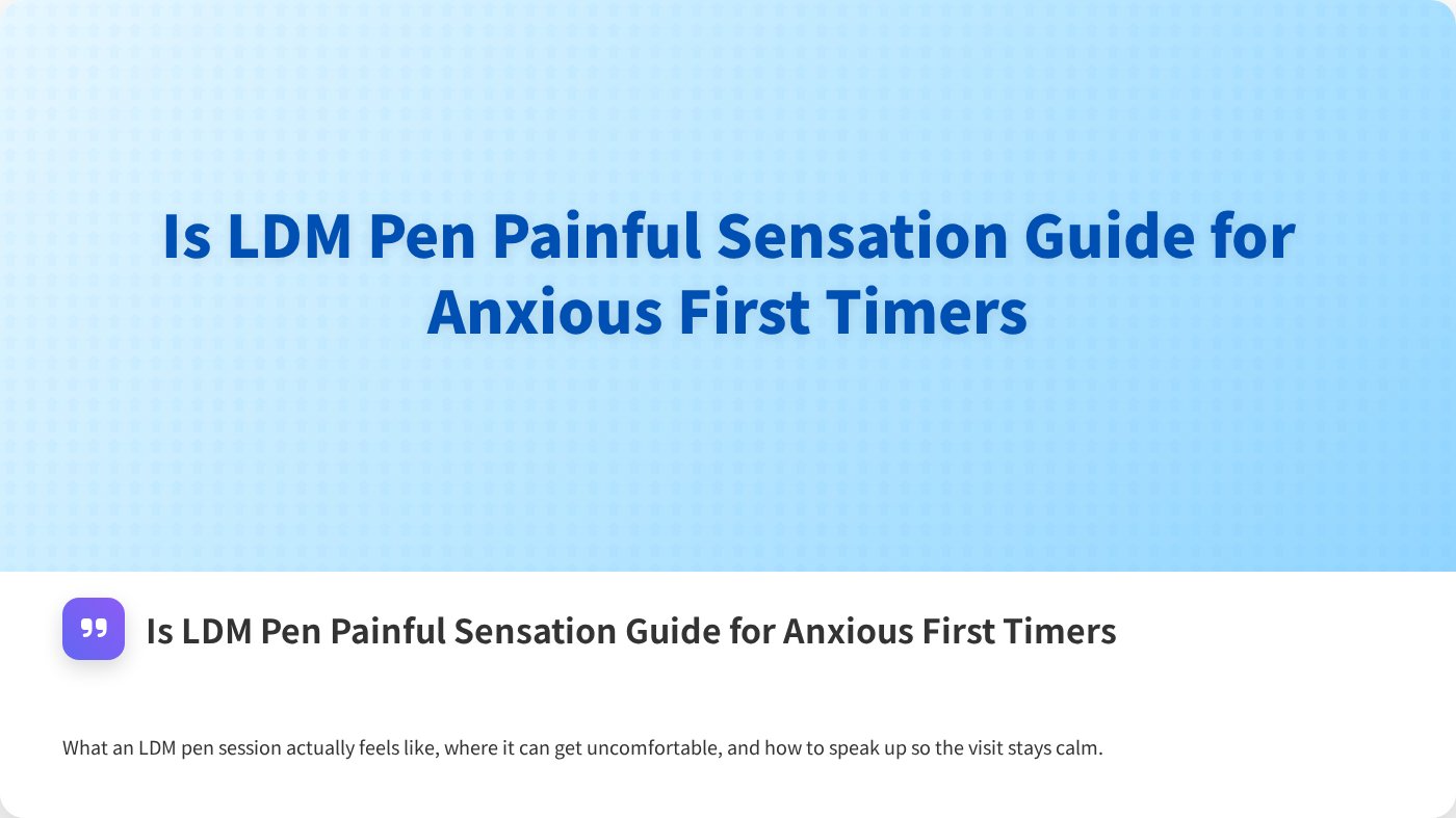 Is LDM Pen Painful Sensation Guide for Anxious First Timers
