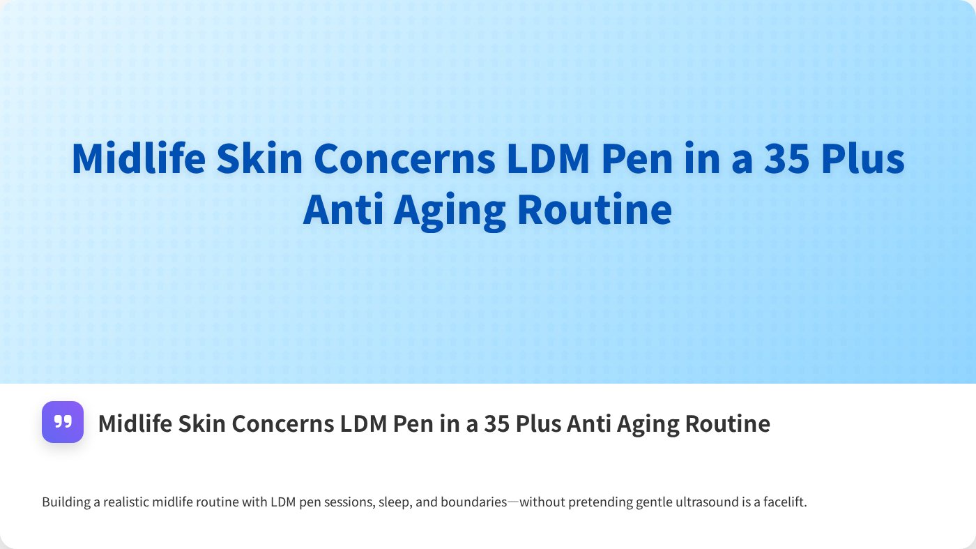 Midlife Skin Concerns LDM Pen in a 35 Plus Anti Aging Routine