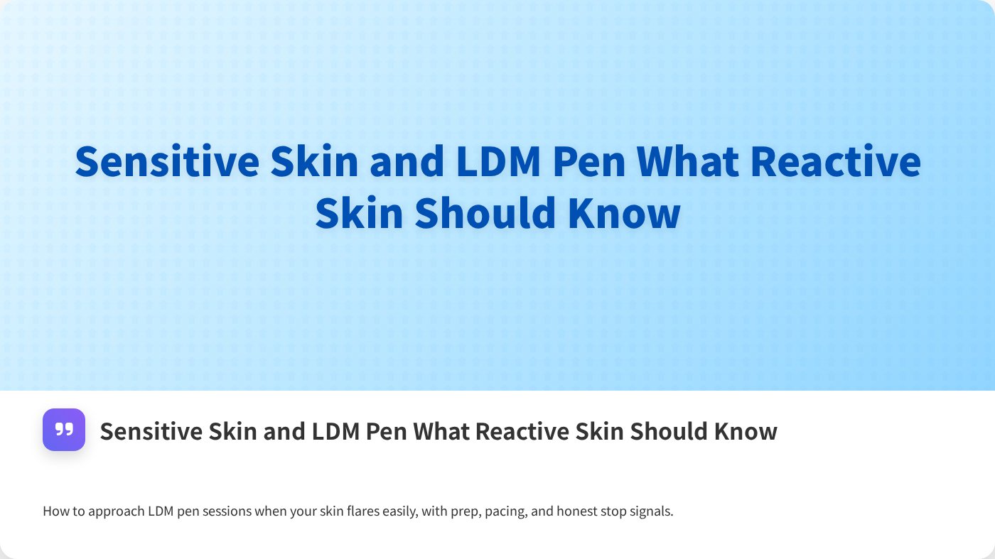 Sensitive Skin and LDM Pen What Reactive Skin Should Know